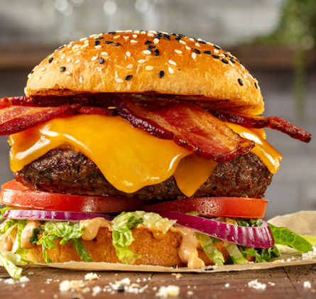 Bacon cheese burger  
